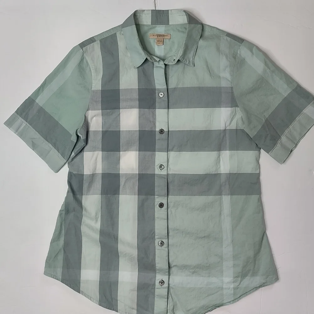 Burberry Brit Women's Plaid Cotton Shirt Size Small - Picture 2 of 6